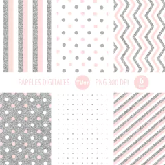 Papeles digitales imprimibles glitter dorado y plata tukit - (copia) - comprar online