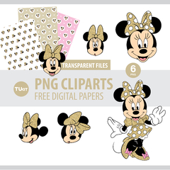 Papeles digitales imprimibles minnie rosa tukit - (copia) on internet