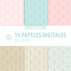 Papeles digitales, papeles imprimibles trama, ornamentos, papeles decorativos tukit - comprar online