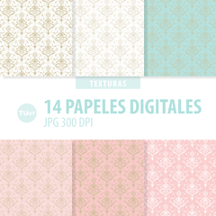 Papeles digitales, papeles imprimibles trama, ornamentos, papeles decorativos tukit