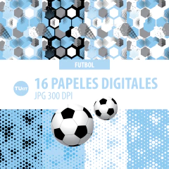 Papeles digitales imprimibles futbol celeste blanco tukit en internet