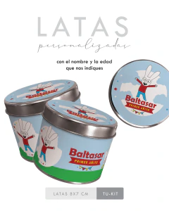 10 Latas personalizadas 8 x 7 cm diseño Simon el conejo - comprar online