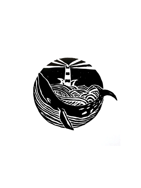 A baleia e o farol [PÔSTER A5]