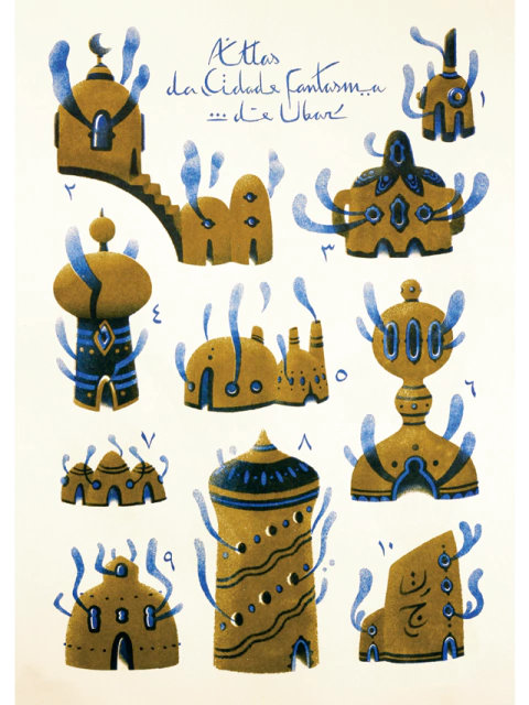 Atlas da cidade fantasma de Ubar [PÔSTER A3]