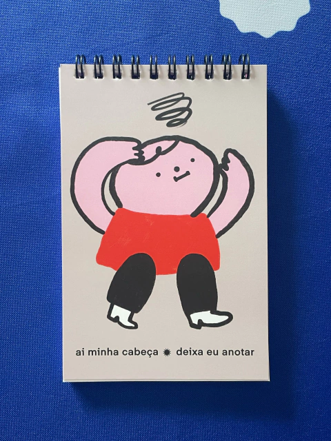 Caderno "ai minha cabeça"