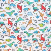 Tela Interlock Dinosaurios 930  - Venta de Telas Online