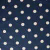 Tela Gabardina Lunares Azul Marino - Venta de Telas Online