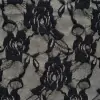 Tela Encaje Liviano Negro - Venta de Telas Online
