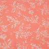 Tela Tusor Flores Coral - Venta de Telas Online