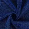 Tela Lurex de color azul marino con destellos brillantes, adecuada para confección de indumentaria y manualidades.