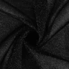 Tela Lurex negra con brillo, ideal para confecciones elegantes y disfraces.