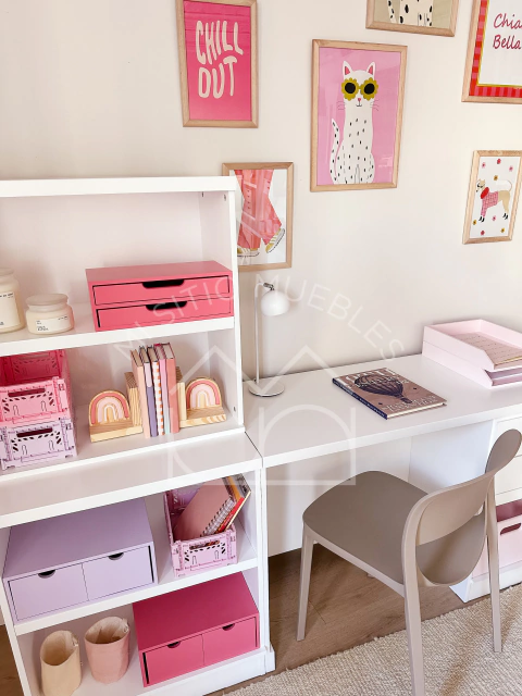 Escritorio Recto Mar con Cajonera incluida + Módulo estante prof + Módulo estante - comprar online