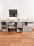 Escritorio Mar + Cajonera con Ruedas + Mod Columna Prof c/ zócalo + 1/2 Modulo Estante prof + 1/2 Modulo Cajon c/ zócalo - tienda online