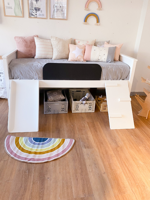 Cama Mar Cata con tobogán y escalera