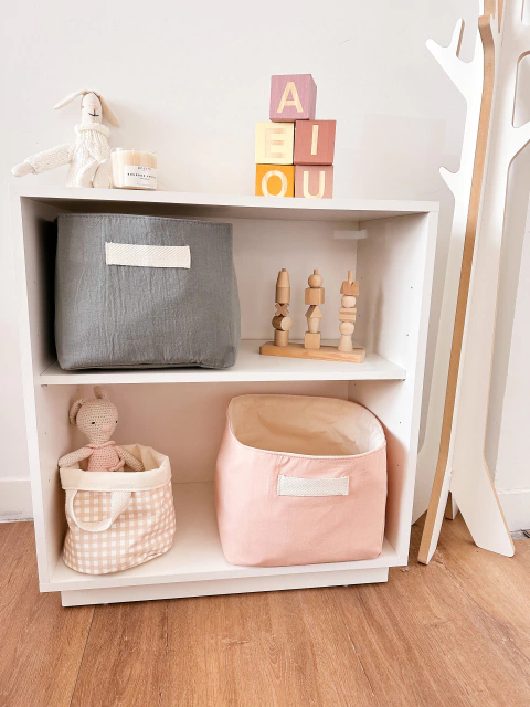 Contenedora Cuadrada Lisa Tusor - Mi Sitio Muebles 