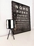 Velador con pantalla Rayada Negra - comprar online