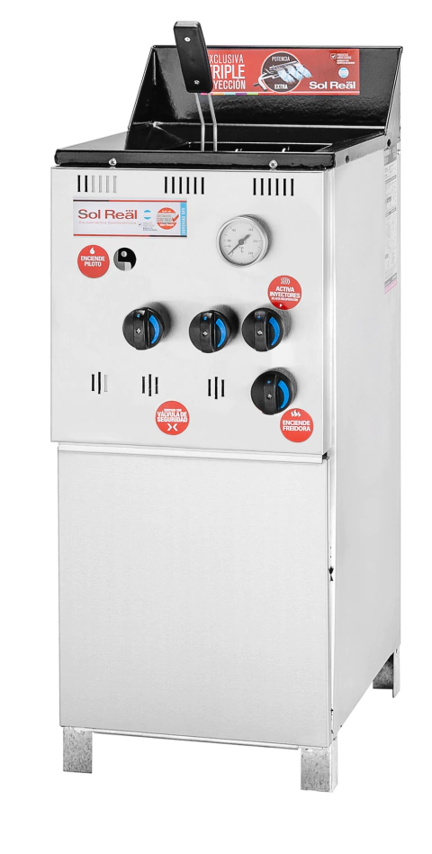 Freidora Sol Real 10 lts Triple Inyeccion