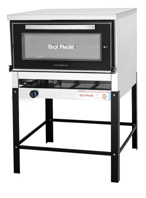 Horno Pizzero Sol Real 12 moldes visor