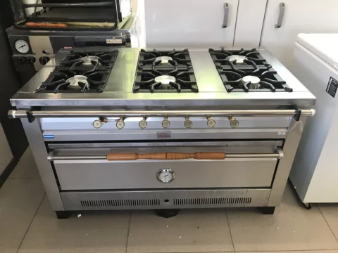 Cocina Tecnocalor 6 hornallas 1.43 mts LINEA INDUSTRIAL PESADA - comprar online