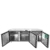 Heladera Mostrador Bajo Mesada Atosa 3 Puertas 184 cm – MGF8404 - comprar online