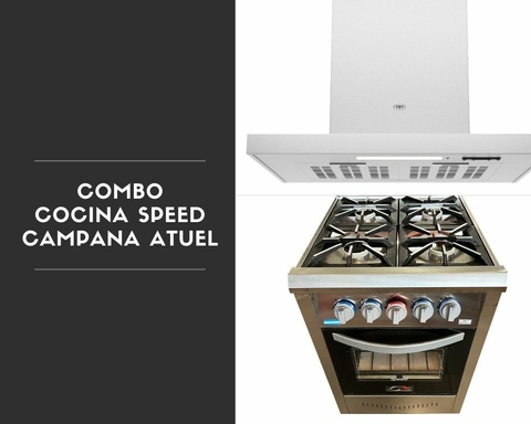 Cocina Speed 55 cm + campana TST Atuel