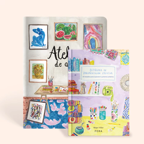 Combo Atelier de arte y Bitácora de documentación creativa