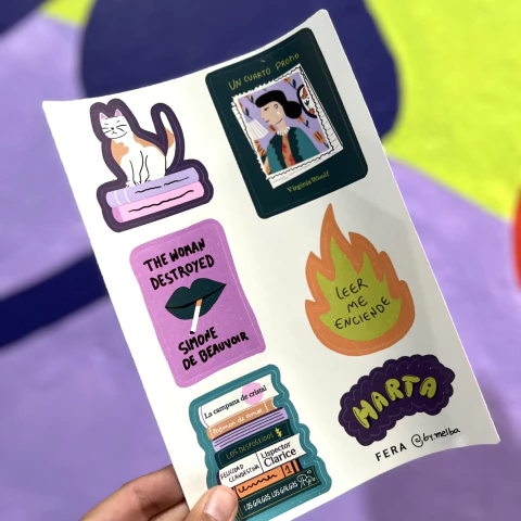 Plancha de stickers - Bibliófila - buy online