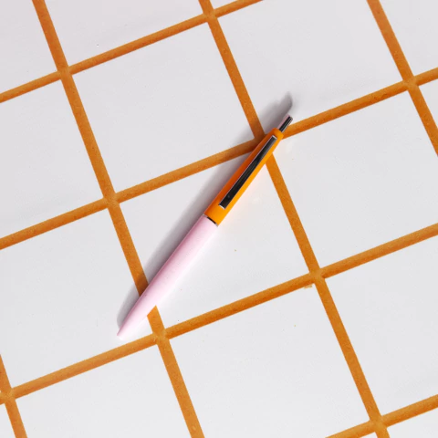 Lapicera naranja - tinta negra - comprar online