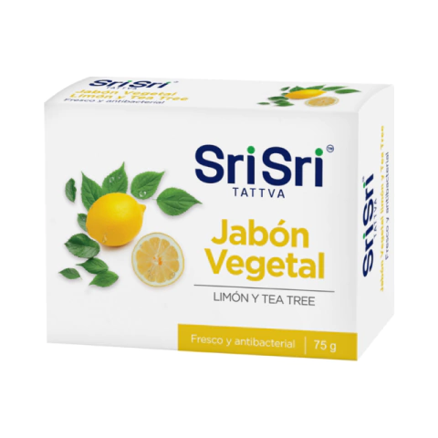 Jabon vegetal limon y tea tree - 75 - Sri sri