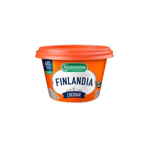 Queso Untable Finlandia Cheddar - 180 Gr - La Serenisima
