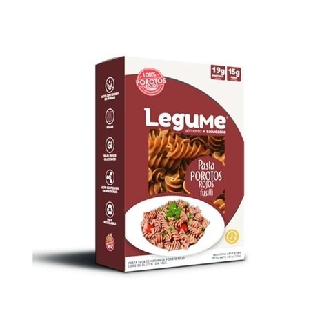 Fusilli De Porotos Rojos - 284 Gr - Legume