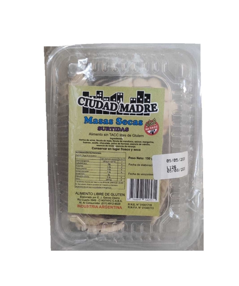 Masas Secas Surtidas - 150 Gr - Ciudad Madre