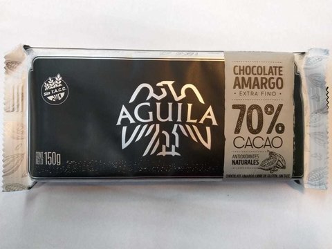 Chocolate Amargo 70 Cacao 150Gr Aguila