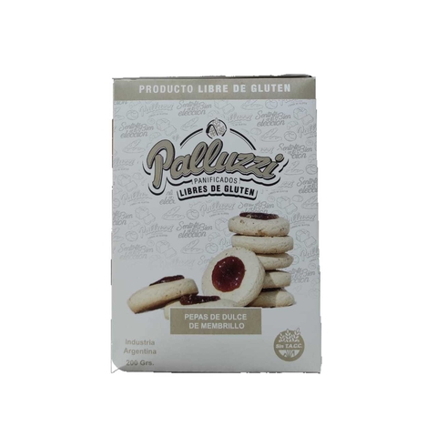 Pepas Con Dulce De Membrillo - 200 Gr - Palluzzi