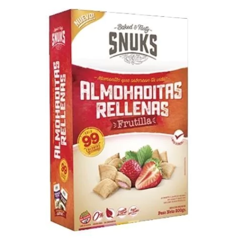 Almohaditas Rellenas frutilla - 200gr - Snuks