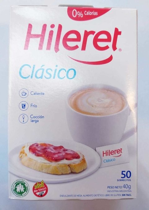 Endulzante En Polvo Clasico 50 sobres Hileret
