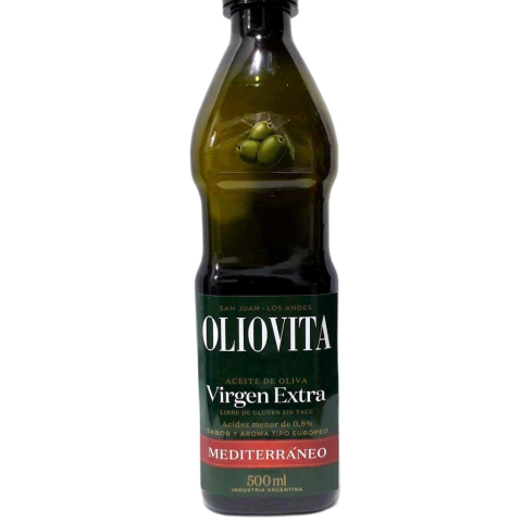 Aceite De Oliva Extra Virgen - 500 Ml - Oliovita mediterraneo (plastico)