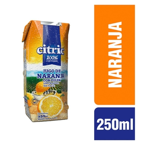Jugo De Naranja Con Pulpa - 250 ml - Citric