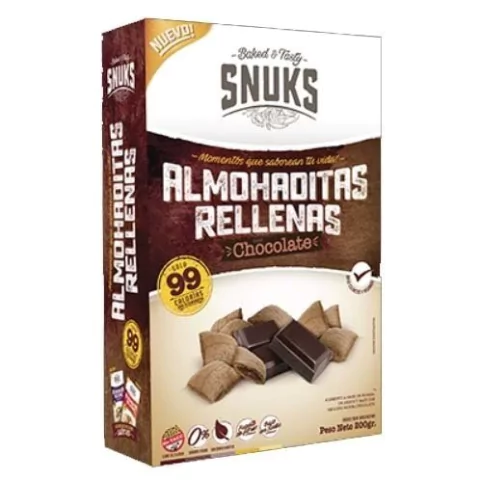Almohaditas Rellenas chocolate - 200gr - Snuks