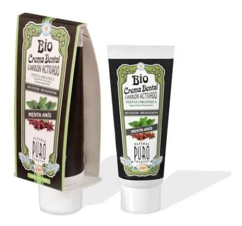 Crema Dental Carbon Activado Menta Y Anis - Natural Puro Vegetal BOTIK