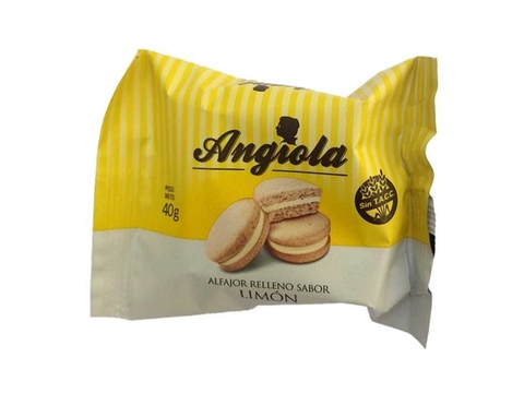 Alfajor Relleno Sabor Limon - 40 Gr - Angiola