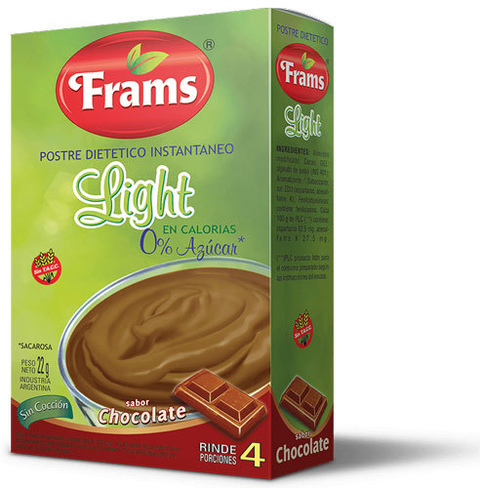 Postre Dietetico Instantaneo Sabor Chocolate - 22 Gr - Frams