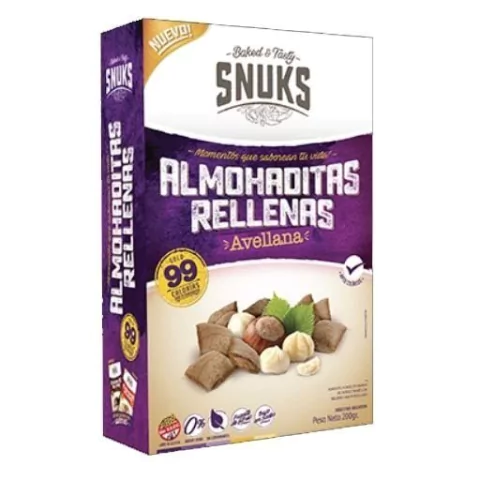 Almohaditas Rellenas avellana - 200gr - Snuks