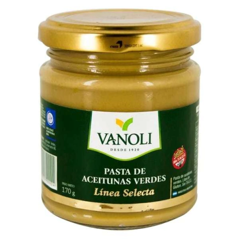 Pasta De Aceitunas Verdes - 170 Gr - Vanoli