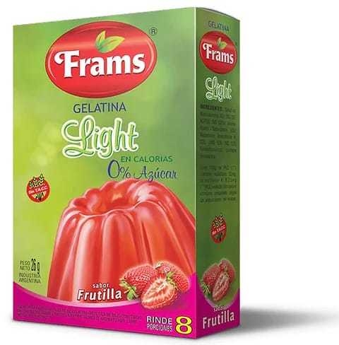 Gelatina Sabor Frutilla - 26 Gr - Frams