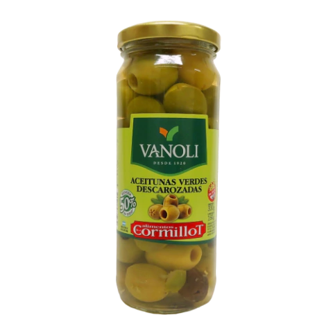 Aceitunas verdes descarozadas - 330 gr - Vanoli