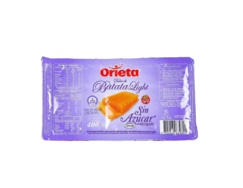 Dulce De Batata Light Sin Azucar - 400Gr - Orieta