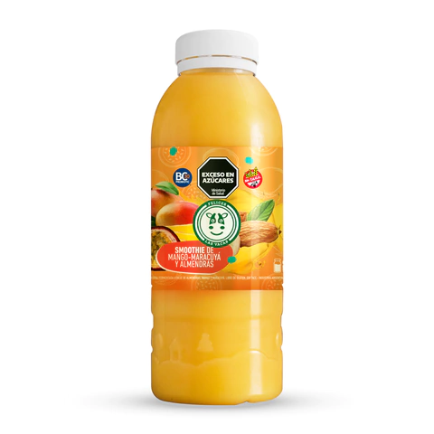 Smoothie mango, maracuya y almendras - 500 ml - Felices las vacas