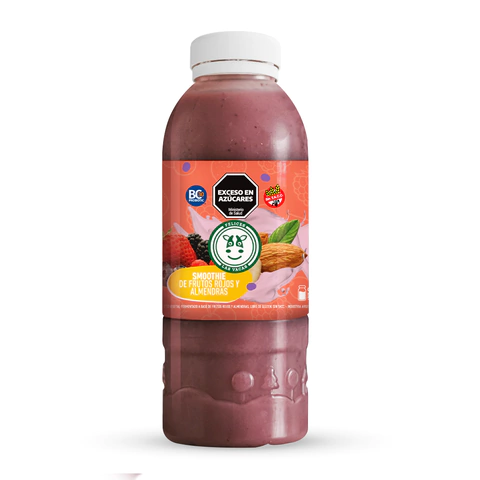 Smoothie de frutos rojos y almendras - 500 ml - Felices las vacas