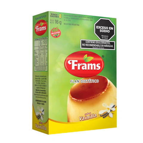 Flan Dietetico Light De Vainilla - 16 Gr - Frams